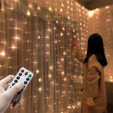 Popxstar 3M 300 LED Curtain String Light Garland Party Backdrop Adult Kids Birthday Wedding Decoration Bachelorette Anniversary Supplies