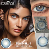 Popxstar 1 Pair Natural Colored Contact Lenses for Eyes Gray Eye Lens Fashion Blue Lenses Cosmetic Brown Eyes Contacts Yearly