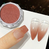 Popxstar Aurora Pearl Nude Pink White Nails Glitter Dust Chrome Moonlight White Rubbing on Powder Shell Mirror Pigment Nail Art Supplies