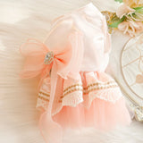 Princess Style Wedding Dress Dog Clothes Pet Clothes  Clothes Summer Dresses Pulling Skirts for Kittens And Dogs