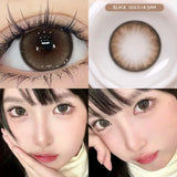 Popxstar  -(2pcs)1Pair Myopia Color Contact Lenses for Eyes Fashion Prescription Lenses Beauty Pupils Blue Green Brown Grey Lenses