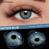 Popxstar New Arrival Bio-essence 1 Pair Gray Lenses for Eyes Color Contacts Lens Fashion Makeup Lenses Blue Pupils for Natural Eyes