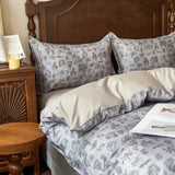 Popxstar  100% Cotton Bedding Set Ins Korean Floral 3D Printed Duvet Cover Bed Linen Flat Sheets Set 2 Pillowcases Twin Double Queen Size