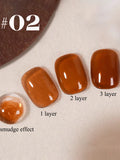 12ML Maillard Tortoise Shell Gelly Amber Gel Nail Polish Brown Nails Black Nails New Year Nails Nail Supplies