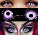 Popxstar 1pair Halloween Cosplay Color Contacts Lenses For Eyes Blue Black Colored Lens Anime Yearly Beauty Makeup Contacts Lens