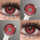 Popxstar  1 Pair Pink Cosplay Contact Lenses for Eyes Lenses Anime Lenses Anime Accessories Lenses Purple Lenses Red Lens
