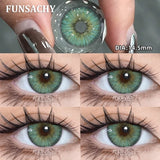 Popxstar  Korea Colorful Contact Lenses Grey Beautiful Pupil Soft Lenses Eye Makeup Blue Lenses Yearly Cosmetics Color EYe