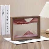 Wooden Frame 3D Sandscape Moving Sand Art Picture Quicksand Hourglass Craft Square Flowing Sand Painting Office Home Decor Gifts