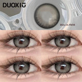 Popxstar  1Pair Yearly Contact Lenses Colorld Lenses With diopters Beauty Pupil Grey High Quality Lenses Brown Makeup Fast Shipping