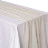 Popxstar Gauze Cotton Wedding Table Runner,Retro Rust Burr Texture Dining Napkins gift Kitchen Table Decor table runners