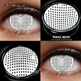 Cosplay Color Contact Lenses for Eyes Anime Eye Lens 1Pair White Black Lenses Contact Lenses Cosmetic Color Lens Eyes