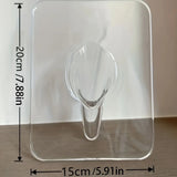Popxstar Creative Photo Frame Vase Art Acrylic Hydroponic Flower Arrangement Device Transparent Vase Living Room Desktop Home Decoration
