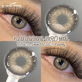 Lenses Colored Contact Lenses with Degree Natural Gray Brown Prescription Lens Yearly Fashion Blue Eye Contact
