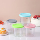 Popxstar  Bottles Leak Proof With Lids Storage Jars For Ninja Creami Ice Cream Containers Ice Cream Pints Cup For Ninja