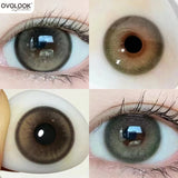 Popxstar  -1 Pair Colored Contact Lenses for Eyes Prescription Lens with Degrees Beauty Pupils Myopia Eye Color Lenses Multi-colour