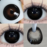 Popxstar  1 Pair Purple Beauty Colored contact lenses For Eyes Halloween Makeup Lens Pupils Fashion Big Eye Lenses Myopia Lenses