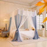 Summer Mosquito Net for Home Decor with Bracket Princess Palace Bed Tent for Girls Canopy 1.2m 1.5m 1.8m 2m Bed