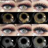 Popxstar  1 Pair Colored Contact Lenses Natural Look Brown Eye Lenses Gray Contact Blue Lenses Fast Delivery Green Eye