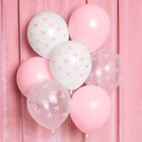 Popxstar  Coquette Birthday Decoration Pink White Bow Latex Balloon Set Foil Bow Balloon Girls Women Pink Bow Party Wedding Decor Supplies