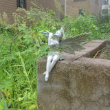Popxstar Playing The Flute Fairy Statue Angel Garden Sculpture Decoration Outdoor Garden Lawn Courtyard Resin Crafts