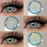 Popxstar  2pcs Colorcon Contact Lenses Gray Pupils for Eyes Fashion Color Contact Lenses Eye Makeup Beauty Cosmetics Blue Lenses