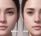 Popxstar 2PCS Colored Contact Lenses Korean for Eyes Natural Lenses Myopia Degree Soft Lens Eye Beauty Pupil Dark Night Series﻿