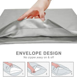 Popxstar Natural Mulberry Silk Pillowcase Decorative Luxury 6A Bed Decorative Cushion Cover Solid Envelope Style Luxury Pure Pillow Case