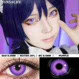 Popxstar   1 Pair Colored Cosplay Contact Lenses for Eyes White Red Black Cosplay Lens Anime Role Playing Eye Makeup Contact Lens