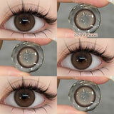 Popxstar  -1 Pair Myopia Color Contact Lenses for Eyes with Prescription Makeup Eye Color Lenses Beauty Pupils Fashion Blue Lenses