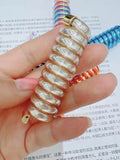 Popxstar Japanese Fashion Style Spiral Hair Tie Metal Tpu Hair Ties for Girls and Women Hair Accessories