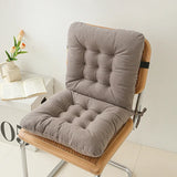 Popxstar  Chenille one-piece chair cushion solid color simple sedentary bay window backrest cushion office chair cushion