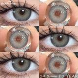 1Pair Natural Colored Contact Lenses Gray Beauty Pupils Brown Lens Fashion Blue Contacts Yearly Green Eye Color Lenses