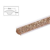 Popxstar 6M/Roll Self-Adhesive Ceramic Tile Gap Tape Edge Strips Kitchen Sink Gap Tape Toilet Stickers Gold Edge Line Decoration Strip
