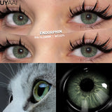 Popxstar 2025 New Fashion Color Contact Lenses for Eyes Green Colorful Makeup High level of comfort Yearly 2pcs/pair