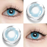 Popxstar  1Pair Korean Contact Lenses for Eye with Prescription Myopia Blue Fashion Green Lenses Beauty Pupils Lenses Natural Lens