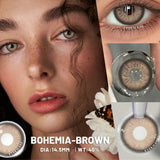 Popxstar Beautiful Pupil Colored Contact Lenses Black Natural Brown Contact 2pcs High Quality Makeup Cosmetic EyeContact Lens
