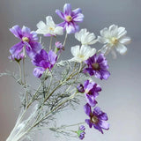 Popxstar spring decor Chamomiles Silk Artificial Flower 60cm Daisy White Fake Flowers Room Wedding Home Table Decorations Party Diy Bouquet Gifts 1PCs