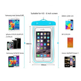 Popxstar Waterproof Phone Pouch Drift Diving Swimming Bag Underwater Dry Bag Case Cover For Phone Water Sports Beach Pool Skiing 6 inch