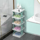 6 Layer Shoes Racks Storage Organizer Detachable Shoe Racks Saves Family Household Rack Simple Narrow Shoes Shelf Color Cabinet