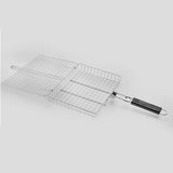 Barbecue Tools Folding Handle BBQ Grill Basket Non Stick Carbon Steel Grill Basket Multi-Functional Grill Mesh Outdoor Grill