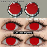 Popxstar  Cosplay Color Contact Lenses for Eyes Anime Eye Lens 1Pair White Black Lenses Contact Lenses Cosmetic Color Lens Eyes