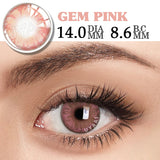 Popxstar 1 Pair Cosplay Pink Lenses for Eyes Anime Lenses for Halloween Nezuko Colorcon y2k Eye Contacts Graduated Lenses