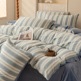 Popxstar  Winter Flannel Solid Color Duvet Cover for Winter Soft Warm Keep Warm Bed Quilt Covers Milk Velvet Queen King Bed Home Textiles