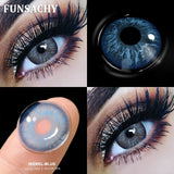 Popxstar  1Pair New Colored Contact Lenses for Eyes Big Black Eye Lens Natural Yearly Cosmetics Beauty Women Men Pupils Fast Ship