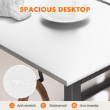 Popxstar Computer Desk Writing Study Office Gaming Table Modern Simple Style Compact with Side Bag Headphone Hook Easy Assembly