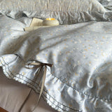 Popxstar  100% Cotton Pastoral Floral Print Ruffles Bow Princess Bedding Set Queen King Duvet Cover Set Bed Sheet/Fitted Sheet Pillowcases
