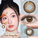 Color Contact Lens 1 Pair Korean Lenses Natual look Color Contact Lenses for Eyes Cosplay Lenses Big Eye Make-up Pink Lens