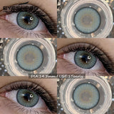 1Pair Fashion Color Contact Lenses Natural Brown Lenses Blue Contacts Grey Eyes Pupils Lens Yearly Colorful Eyes Lenses
