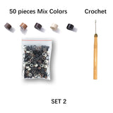 Popxstar Shiny Threads Glitter Hair Tinsel Kit Gold Silk Hair Glitter String Extensions Accessories for Women Headdress