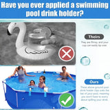 Popxstar Pool Drinks Holder Swimming Pool Water Cup Hanger Holder for Bathroom Tub Poolside Cup Hanger Rack Swim Pool Party Accessories